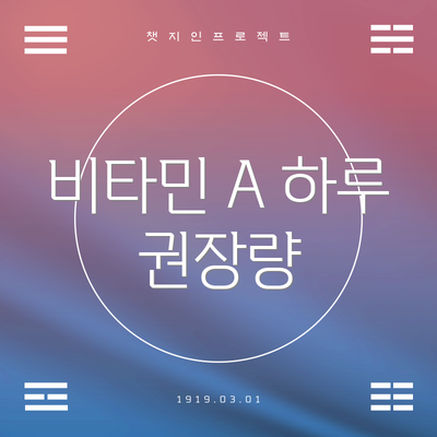 비타민 A 하루 권장량