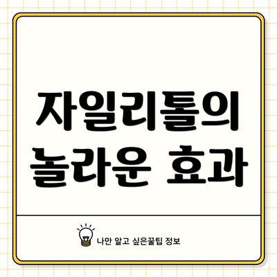자일리톨의 놀라운 효과