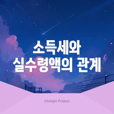소득세와 실수령액의 관계