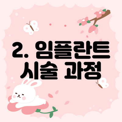 2. 임플란트 시술 과정