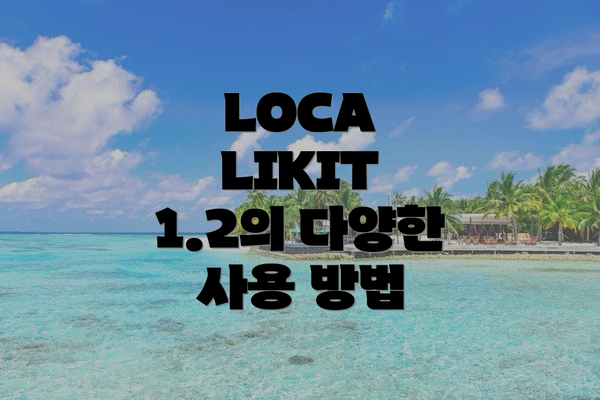 LOCA LIKIT 1.2의 다양한 사용 방법