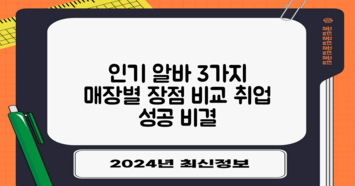 3가지 인기 아르바이트 매장별 장점: 어디서 일할까?
