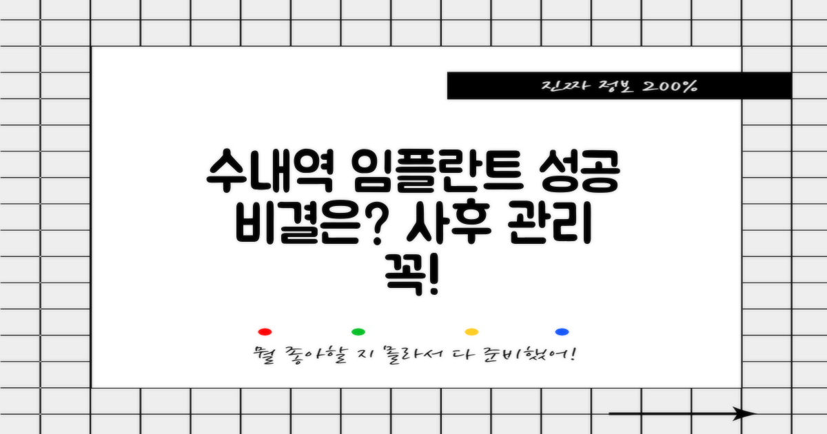 수내역 임플란트, 성공적인 결과를 위한 '사후 관리'의 중요성