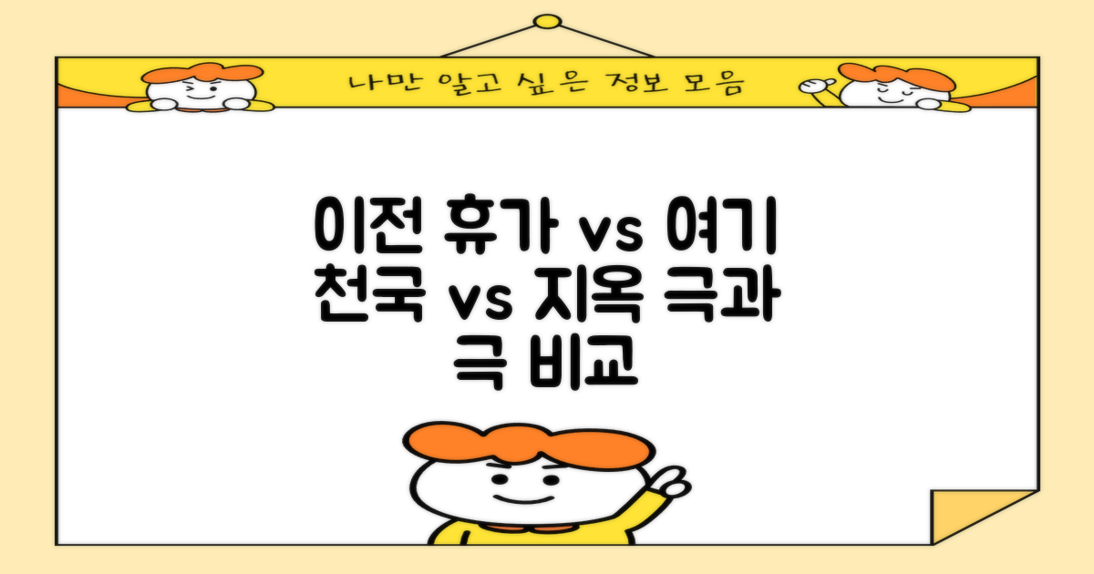 이전 휴가 vs 여기