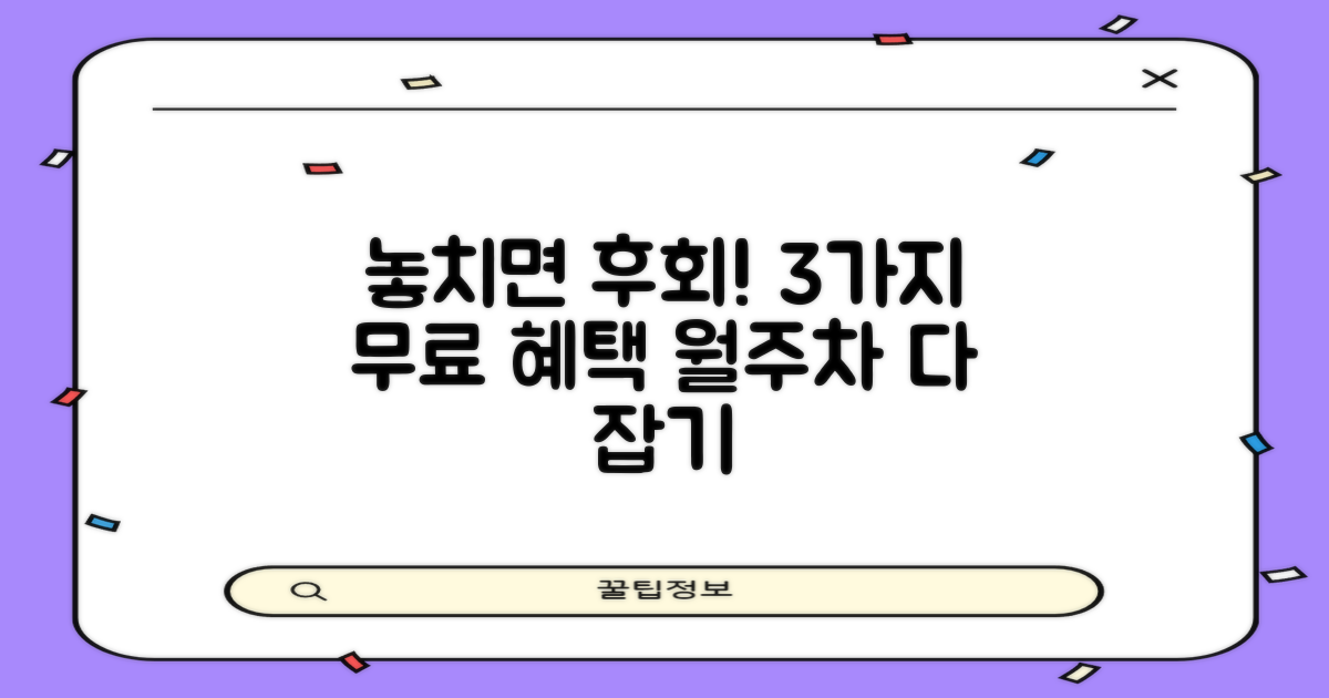 3가지 무료 월주차 혜택