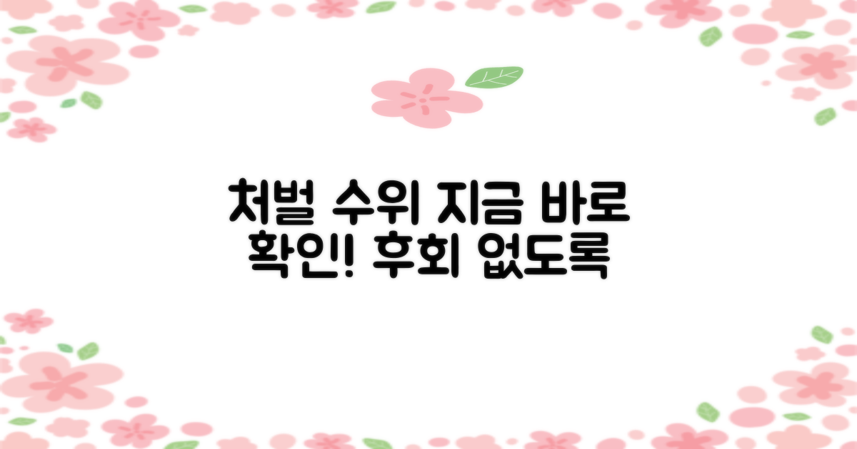 처벌 수위, 지금 확인하세요!