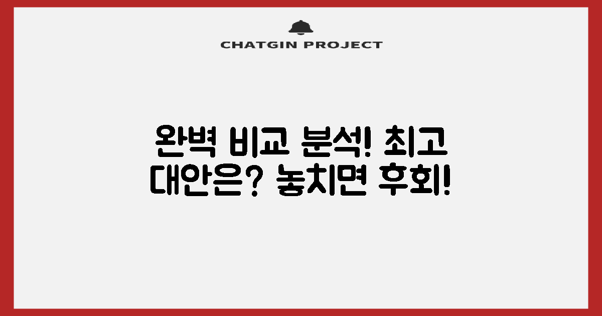 대안까지 완벽 비교 분석