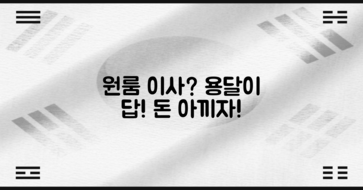 원룸 이사, 용달이 정답일까?