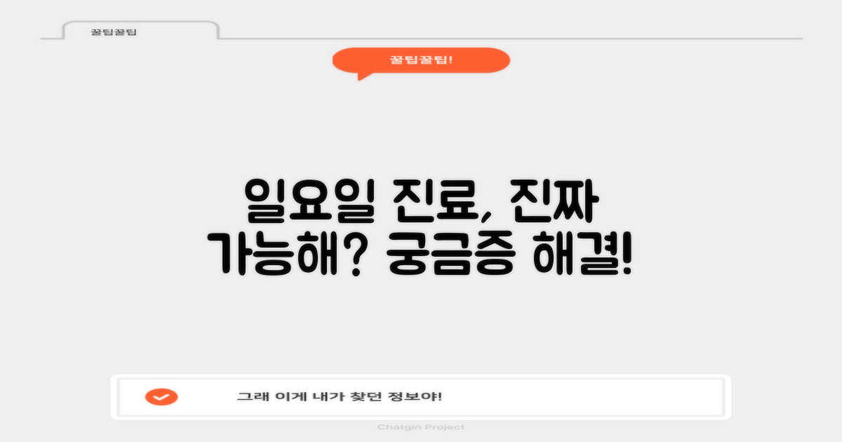 일요일 진료, 정말 가능할까?