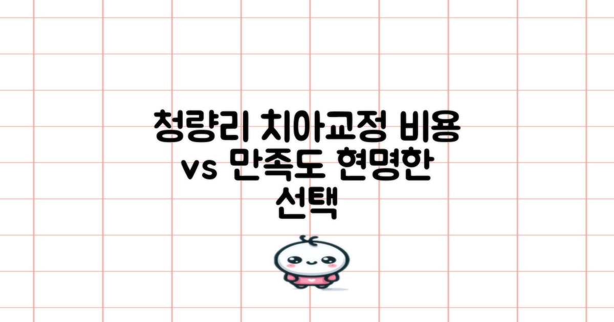 청량리 치아교정, 현명한 선택을 위한 비용 vs 만족도 심층 비교