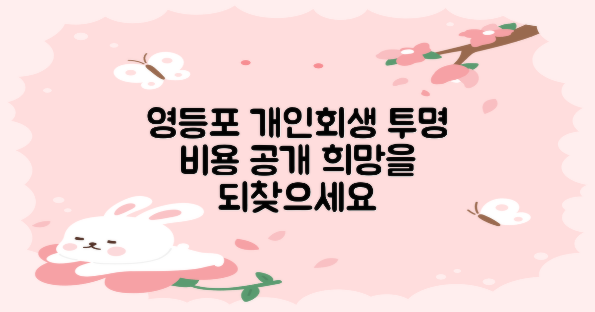 영등포 개인회생, 투명한 비용 공개로 부담은 덜고 희망은 더하세요